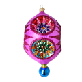 Magenta Astral Echo | Hand-Painted Glass Ornament | Blubom 2026-004