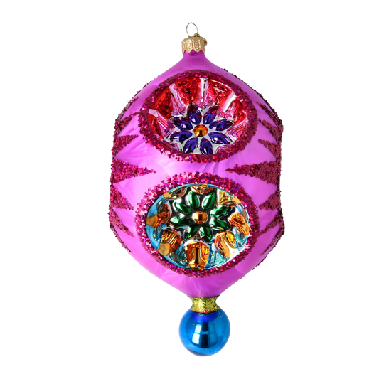 Imperial Bloom Handcrafted Glass Christmas ornament 2026-004