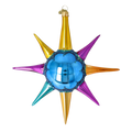 Cobalt Meridian Pulse | Hand-Painted Glass Ornament | Blubom 2026-068
