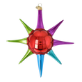 Load image into Gallery viewer, Ruby Prism Sunburst. Christmas ornament free blowing PRE-ORDER 2026-069
