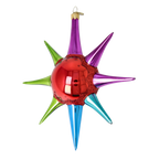 Midnight Revelry | Hand-Painted Glass Ornament | Blubom 2026-069