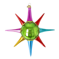 Vivid Zenith Flare | Hand-Painted Glass Ornament | Blubom 2026-071