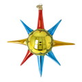 Gilded Verve | Hand-Painted Glass Ornament | Blubom 2026-073