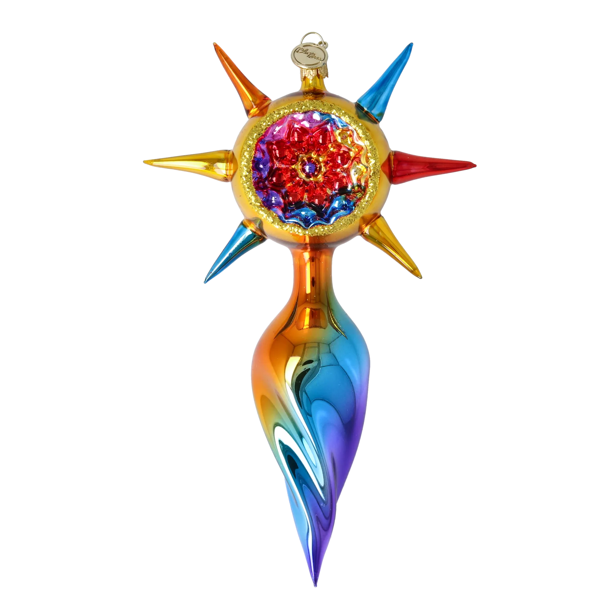 Aurora Spectrum Star Glass Christmas ornament free blowing PRE-ORDER 2026-075