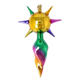 Load image into Gallery viewer, Emerald Radiance Star Glass Christmas ornament free blowing PRE-ORDER 2026-078
