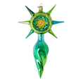 Cargar imagen en el visor de la galería, Golden Dawn Star Glass Christmas ornament free blowing PRE-ORDER 2026-079
