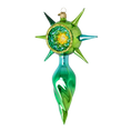 Cargar imagen en el visor de la galería, Golden Dawn Star Glass Christmas ornament free blowing PRE-ORDER 2026-079
