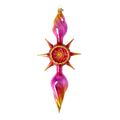 Magenta Solstice Zenith | Hand-Painted Glass Ornament | Blubom 2026-080