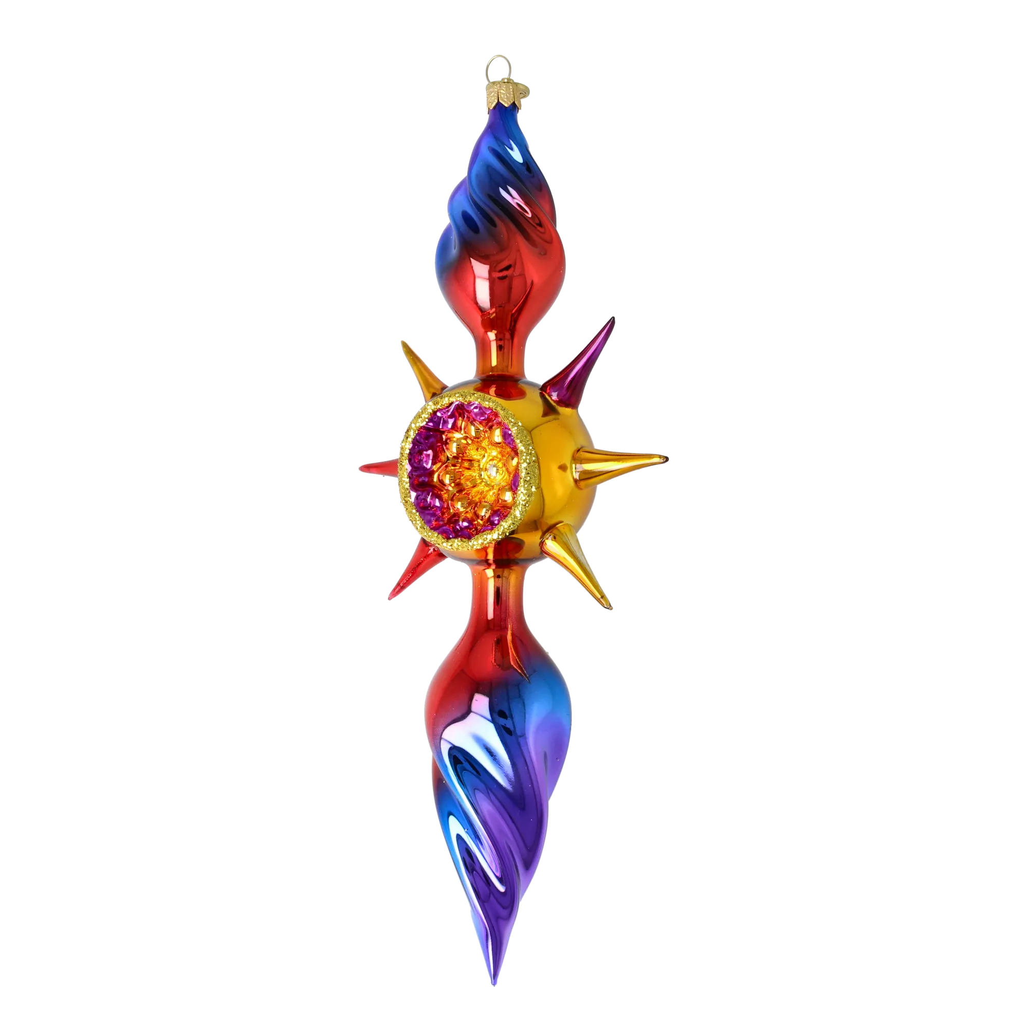 Solar Spectrum Star Glass Christmas ornament free blowing PRE-ORDER 2026-081