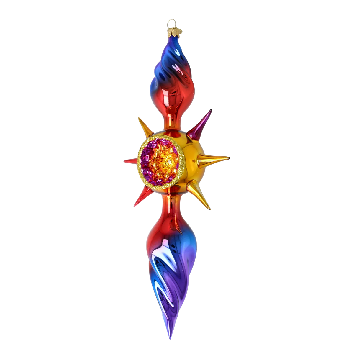 Twilight Pulse | Hand-Painted Glass Ornament | Blubom 2026-081