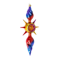 Load image into Gallery viewer, Solar Spectrum Star Glass Christmas ornament free blowing PRE-ORDER 2026-081
