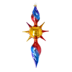 Twilight Pulse | Hand-Painted Glass Ornament | Blubom 2026-081
