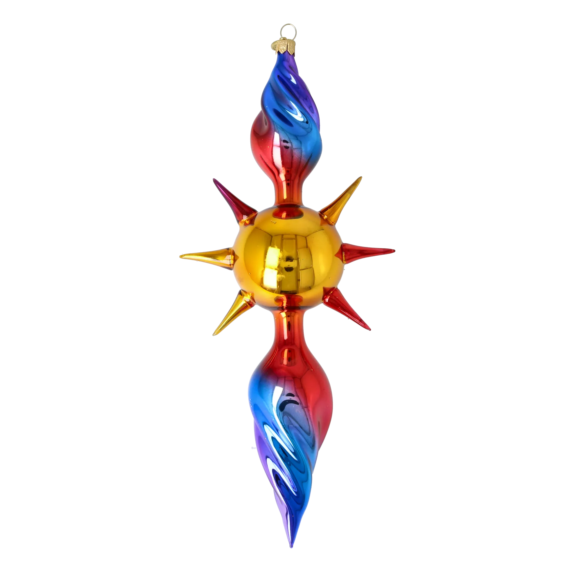 Solar Spectrum Star Glass Christmas ornament free blowing PRE-ORDER 2026-081