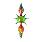 Luminous Aurora Pulse | Hand-Painted Glass Ornament | Blubom 2026-083