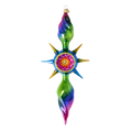 Vivid Zenith Aura | Hand-Painted Glass Ornament | Blubom 2026-084