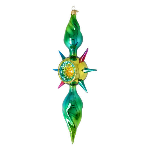 Verdant Light Star Glass Christmas ornament free blowing PRE-ORDER 2026-085