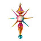 Fuchsia Zenith Pulse | Hand-Painted Glass Ornament | Blubom 2026-088