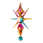 Fuchsia Zenith Pulse | Hand-Painted Glass Ornament | Blubom 2026-088