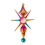 Fuchsia Zenith Pulse | Hand-Painted Glass Ornament | Blubom 2026-088