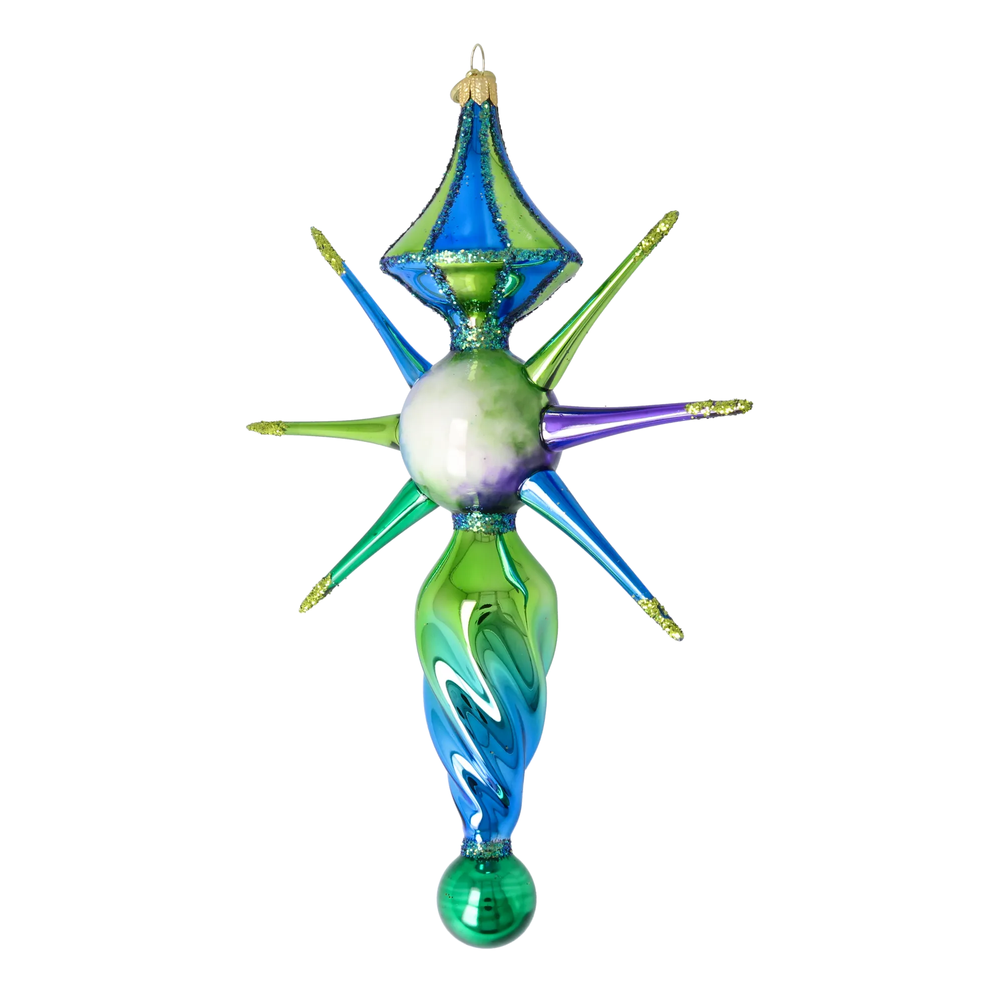 Northern Glow Star Glass Christmas ornament free blowing PRE-ORDER 2026-089