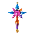 Load image into Gallery viewer, Crimson Frost Star Glass Christmas ornament free blowing PRE-ORDER 2026-093
