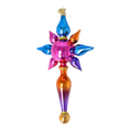 Load image into Gallery viewer, Crimson Frost Star Glass Christmas ornament free blowing PRE-ORDER 2026-093
