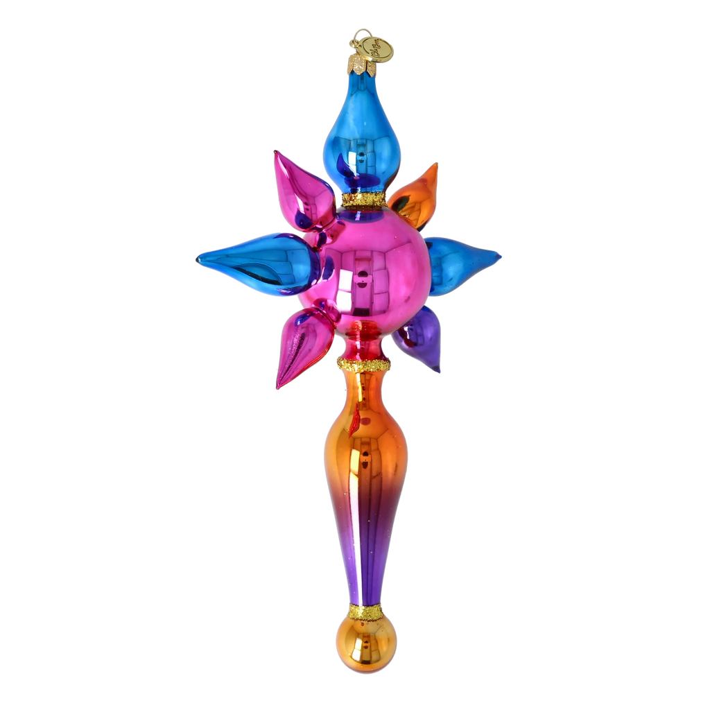 Orchid Aurora | Hand-Painted Glass Ornament | Blubom 2026-093