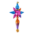 Load image into Gallery viewer, Crimson Frost Star Glass Christmas ornament free blowing PRE-ORDER 2026-093
