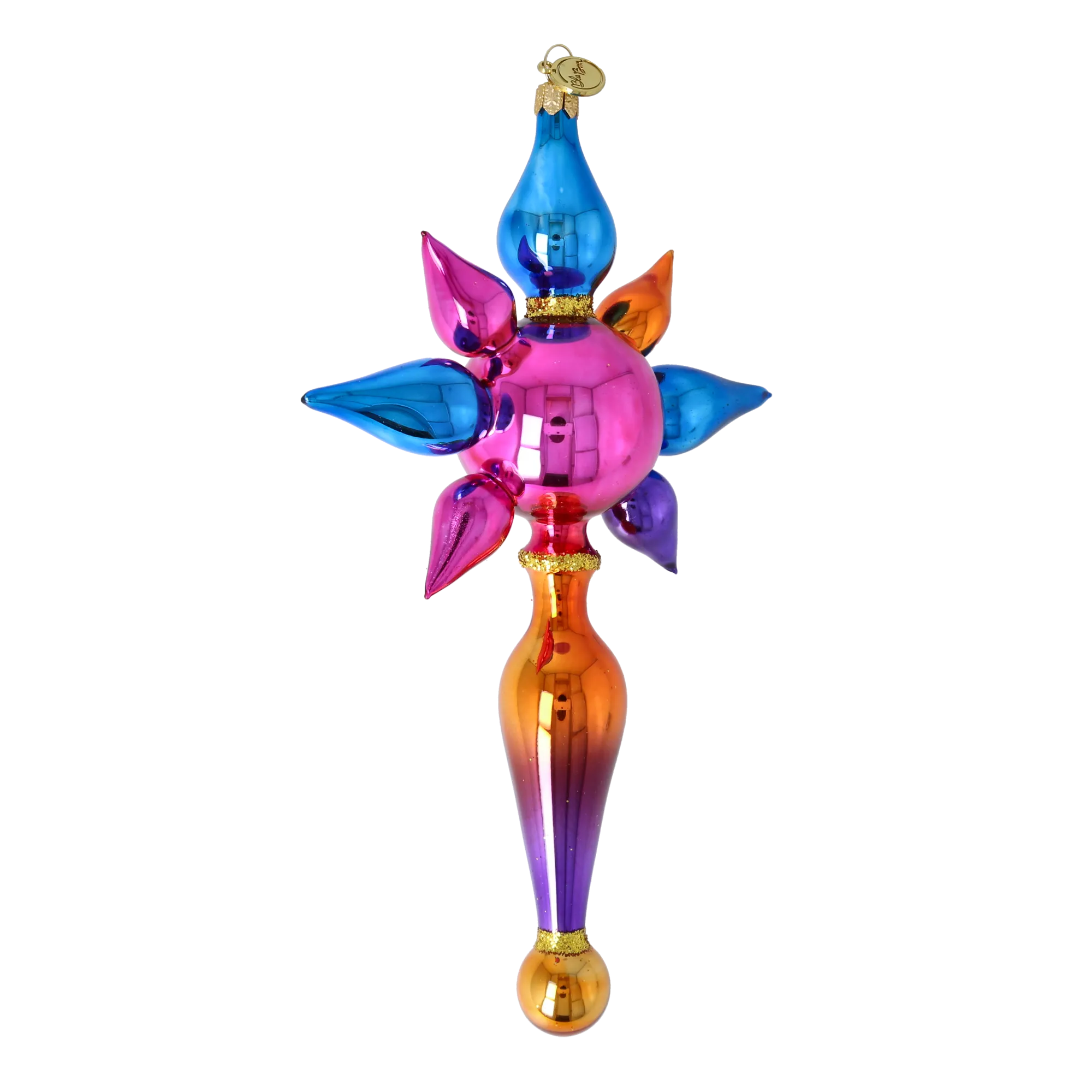 Orchid Aurora | Hand-Painted Glass Ornament | Blubom 2026-093
