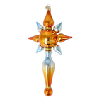 Amber Meridian | Hand-Painted Glass Ornament | Blubom 2026-097