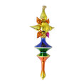 Load image into Gallery viewer, Golden Prism Star Glass Christmas ornament free blowing PRE-ORDER 2026-098
