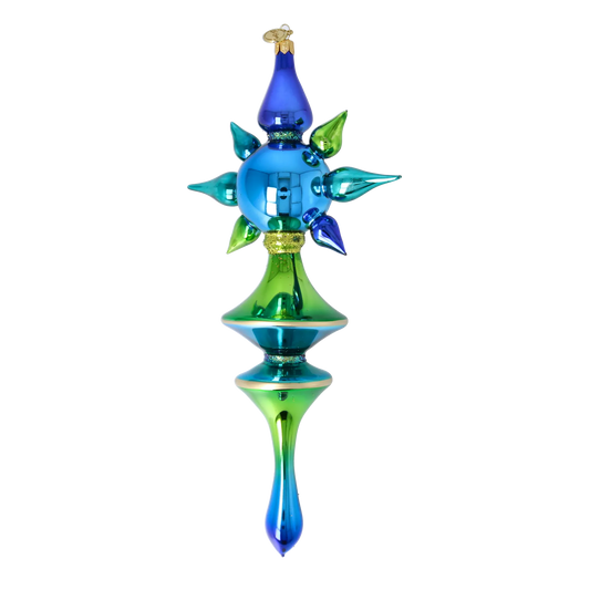 Ocean Aurora Star Glass Christmas ornament free blowing PRE-ORDER 2026-099