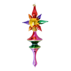 Solar Zenith | Hand-Painted Glass Ornament | Blubom 2026-100