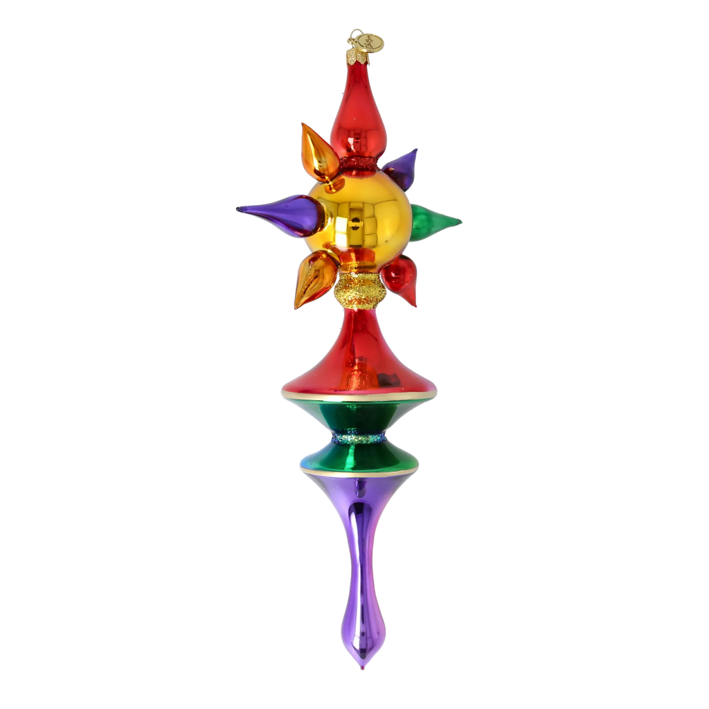 Solar Zenith | Hand-Painted Glass Ornament | Blubom 2026-100