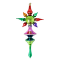 Radiant Solstice | Hand-Painted Glass Ornament | Blubom 2026-102