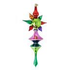 Radiant Solstice | Hand-Painted Glass Ornament | Blubom 2026-102