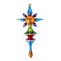 Chromatic Zenith | Hand-Painted Glass Ornament | Blubom 2026-103