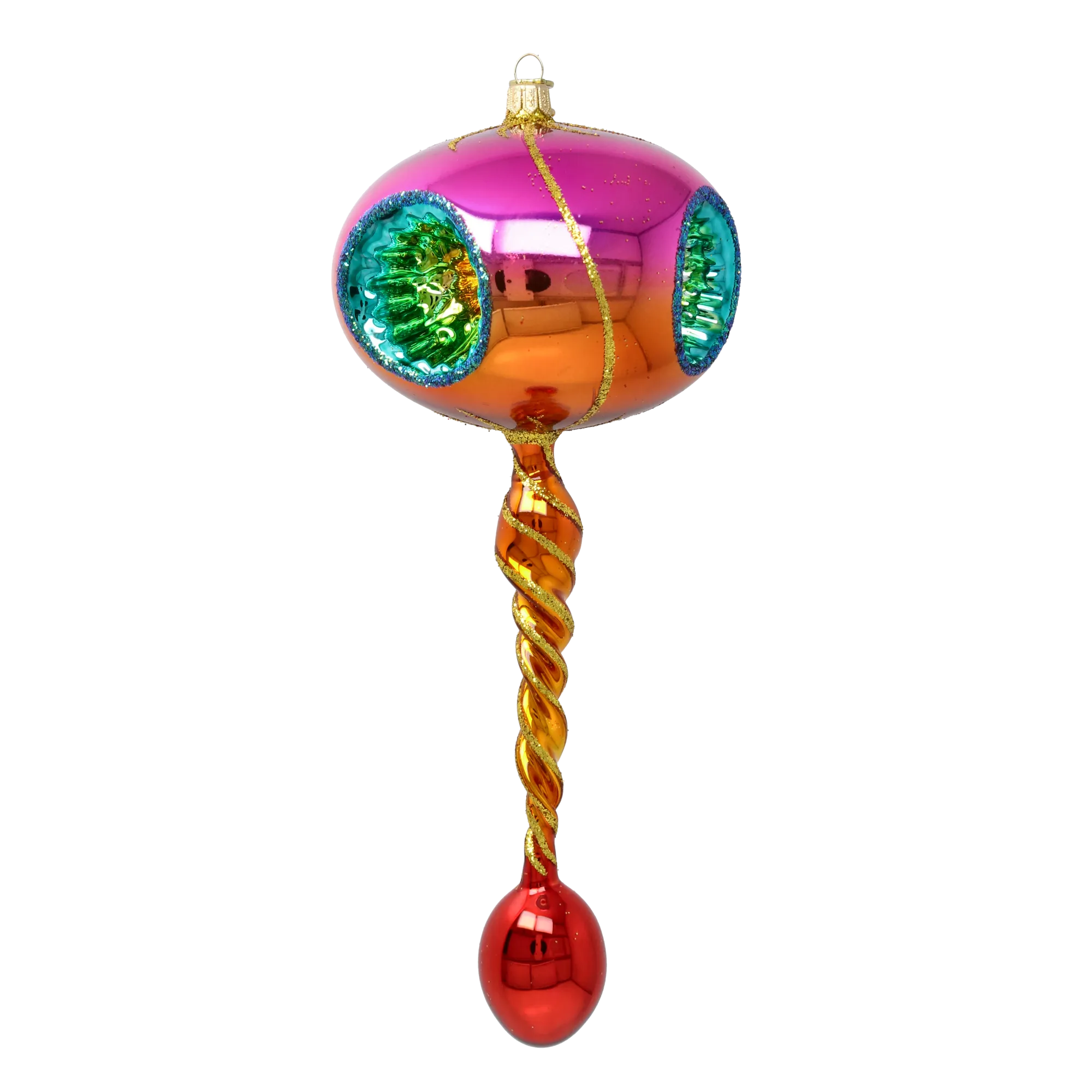 Radiant Twist Glass Christmas ornament free blowing PRE-ORDER 2026-104