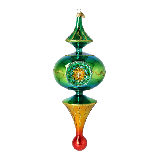 Emerald Core Glass Christmas ornament free blowing PRE-ORDER 2026-106