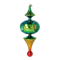 Load image into Gallery viewer, Emerald Core Glass Christmas ornament free blowing PRE-ORDER 2026-106
