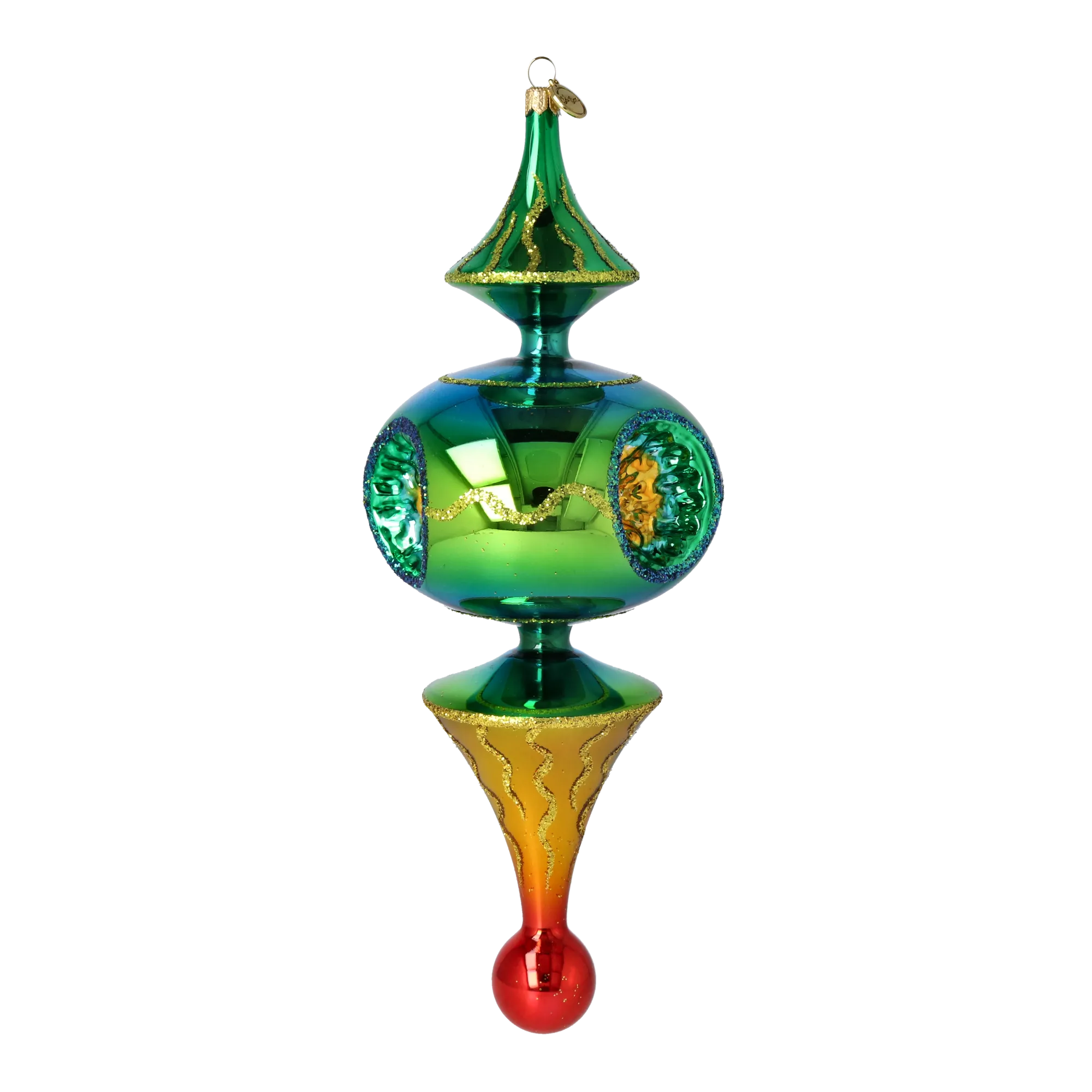 Emerald Core Glass Christmas ornament free blowing PRE-ORDER 2026-106