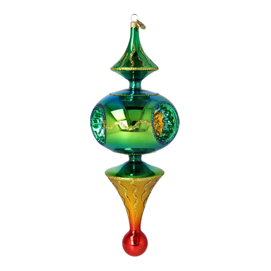 Emerald Core Glass Christmas ornament free blowing PRE-ORDER 2026-106