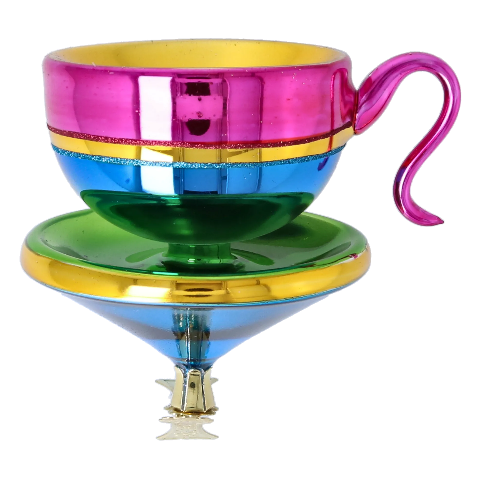 Eclectic Infusion | Hand-Painted Glass Ornament | Blubom 2026-108