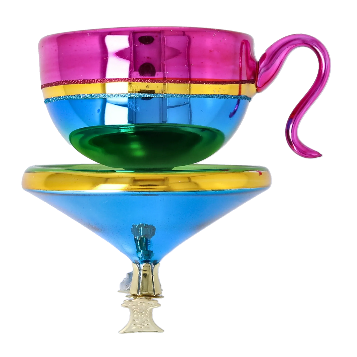 Eclectic Infusion | Hand-Painted Glass Ornament | Blubom 2026-108