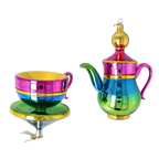 Eclectic Infusion | Hand-Painted Glass Ornament | Blubom 2026-108