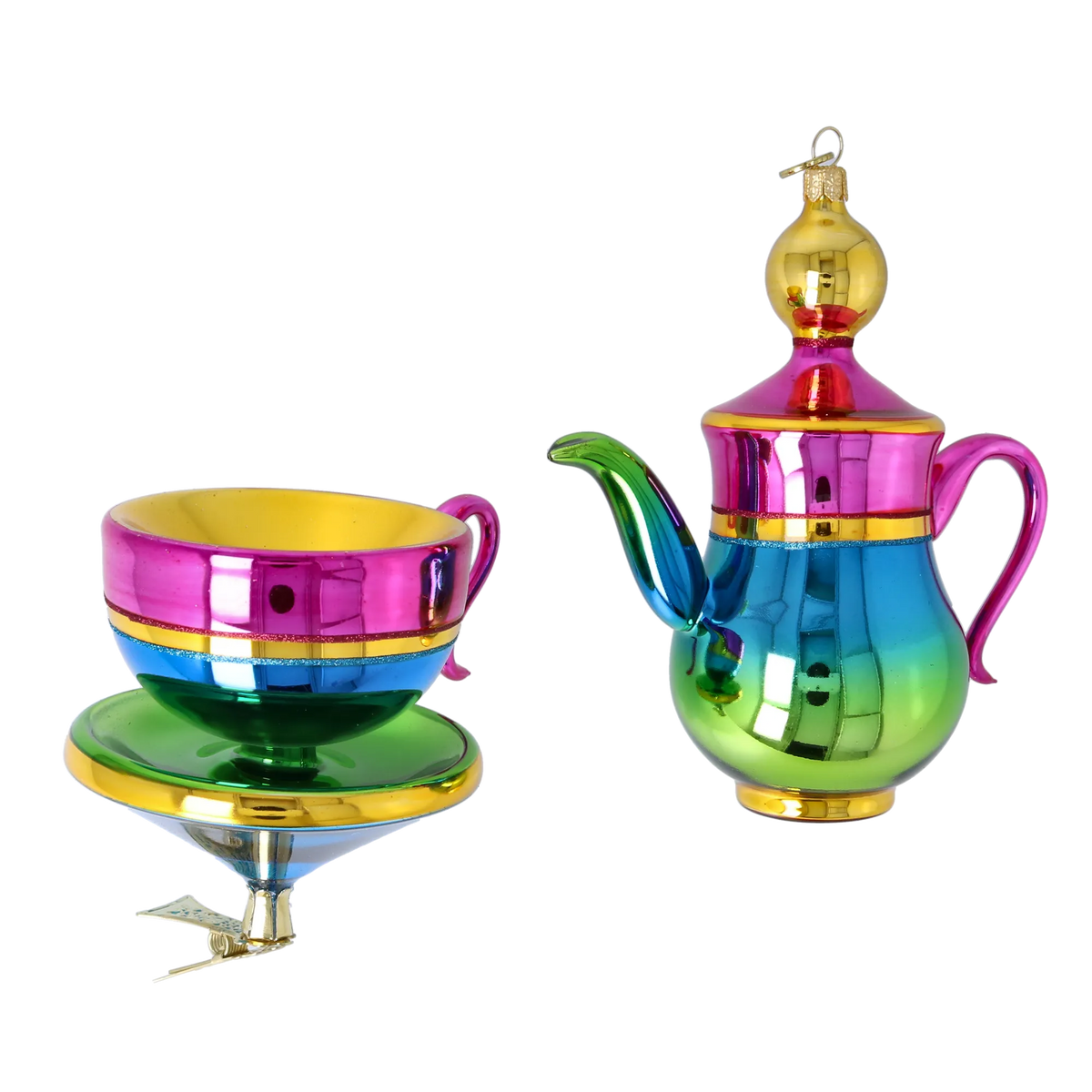 Eclectic Infusion | Hand-Painted Glass Ornament | Blubom 2026-108