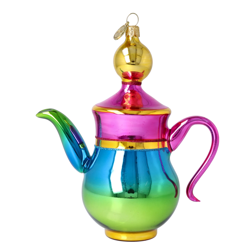 Sovereign Oasis Ritual | Hand-Painted Glass Ornament | Blubom 2026-109