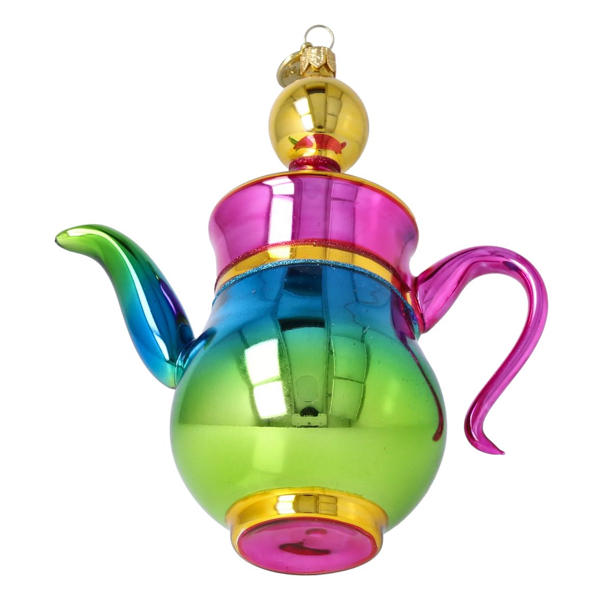 Sovereign Oasis Ritual | Hand-Painted Glass Ornament | Blubom 2026-109