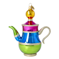 Azure Bazaar Ritual | Hand-Painted Glass Ornament | Blubom 2026-111