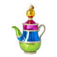 Load image into Gallery viewer, Prism Tea Pot Free Blowing Glass Ornament 2026-111
